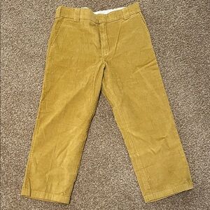 Dickies Men's Corduroy Pants in Mustard Yellow